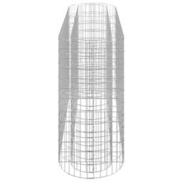 Berkfield Home Gabion Raised Bed Galvanised Iron 190x50x100 cm in Silver - Size: 190 x 50 x 100 cm - thumbnail 4