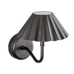 ValueLights Avery Rechargeable Easy Fit Wall Touch Light Fitting Single in Black - thumbnail 2