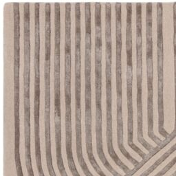 The Rug Shop UK Cream Handmade Modern Easy to clean Striped Area Rug - Size: 200 cm x 300 cm - thumbnail 3