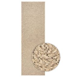 Berkfield Home Rug ZIZUR 80x200 cm Jute Look Indoor & Outdoor in Brown - Size: Medium - thumbnail 2
