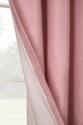 Smart Living Textured Print Eyelet Lined Curtains for Bedroom & Living - 2 Panels in Pink - Size: 167 cm width x 137 cm drop - thumbnail 5