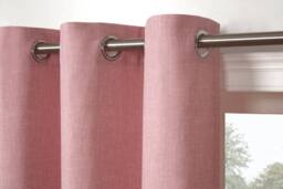 Smart Living Textured Print Eyelet Lined Curtains for Bedroom & Living - 2 Panels in Pink - Size: 167 cm width x 137 cm drop - thumbnail 4