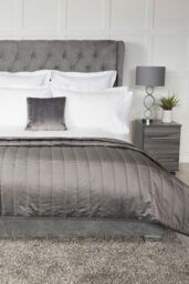 Belledorm Verona Throw 150cm X 200cm in Charcoal - Size: 150 cm x 200 cm