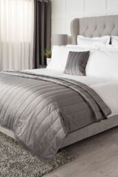 Belledorm Verona Throw 150cm X 200cm in Charcoal - Size: 150 cm x 200 cm - thumbnail 2