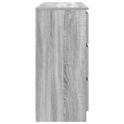 Berkfield Home Sideboard Grey Sonoma 100x35x76 cm Engineered Wood - Size: 100 x 35 x 76 cm - thumbnail 7