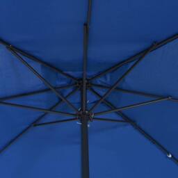 Berkfield Home Outdoor Umbrellas & Sunshades Azure Polyester canopy & metal frame in Blue - thumbnail 4