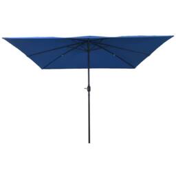 Berkfield Home Outdoor Umbrellas & Sunshades Azure Polyester canopy & metal frame in Blue - thumbnail 3