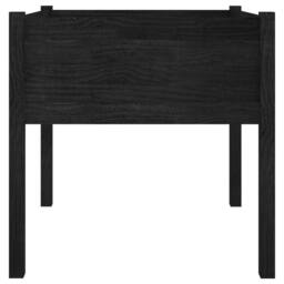 Berkfield Home Garden Planters 2 pcs Black 70x70x70 cm Solid Pinewood - Size: 70 x 70 x 70 cm - thumbnail 5