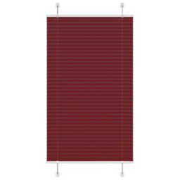 Berkfield Home Pleated Blind Bordeaux Red 80x150 cm Fabric Width 79.4 cm Polyester