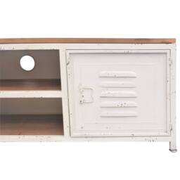 Berkfield Home TV Cabinet 120x30x40 cm White - Size: 120 x 30 x 40 cm - thumbnail 6