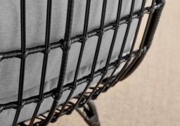 FurnitureboxUK Grey Rattan Garden Egg Chair in PE Resin Rattan for Outdoors & 15cm Luxuriously Thick Cushions - Patio Chair - thumbnail 8