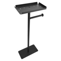 EONLION Toilet Paper Holder Free Standing Toilet Paper Stand in Black - thumbnail 5