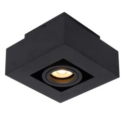 Lucide 'XIRAX' Dimmable Stylish Rotatable Indoor Ceiling Spotlight GU10 in Black - thumbnail 4