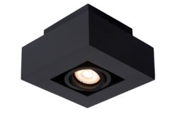 Lucide 'XIRAX' Dimmable Stylish Rotatable Indoor Ceiling Spotlight GU10 in Black - thumbnail 1