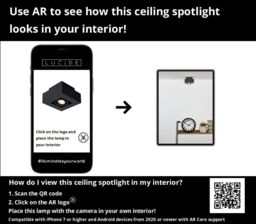 Lucide 'XIRAX' Dimmable Stylish Rotatable Indoor Ceiling Spotlight GU10 in Black - thumbnail 6
