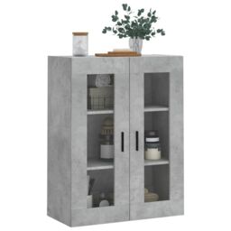 Berkfield Home Wall Mounted Cabinet Concrete Grey 69.5x34x90 cm - thumbnail 4