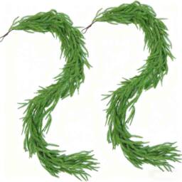 Leaper Pack of 1 9FT Real Touch Norfolk Pine Garland in Green - thumbnail 1