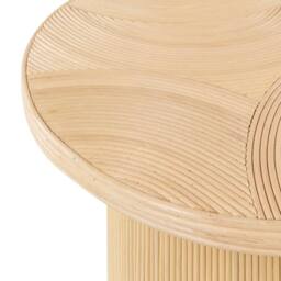 Wyld and Coco Ilios Set of 2 Natural Rattan Round Coffee Tables - Boho Nesting Duo - thumbnail 6