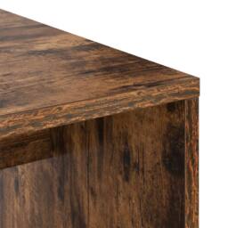 Berkfield Home Desk with Storage Smoked Oak Engineered Wood in Brown - thumbnail 8