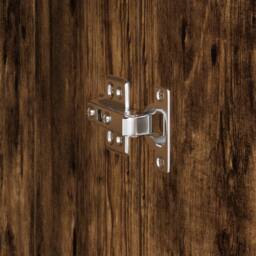 Berkfield Home Desk with Storage Smoked Oak Engineered Wood in Brown - thumbnail 7