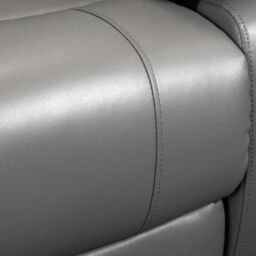 Furnishings For Less UK Venice 3 + 2 Grey Leather Manual Reclining Sofa Suite - thumbnail 6
