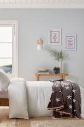 Helena Springfield 'Muslin' Cotton Duvet Cover Set in White - Size: Single - thumbnail 1