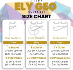 GAVENO CAVAILIA Ely Geo Printed Duvet Cover in Yellow - Size: Double - thumbnail 4