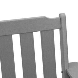 Berkfield Home Modern Garden Dining Chairs 6 pcs Light Grey 65.5x55.5x88 cm HDPE - thumbnail 9