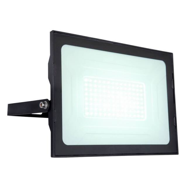 Netlighting Helga I 10000lm Outdoor Flood Light Black IP44 Glass Shade LED 6000K - image 1