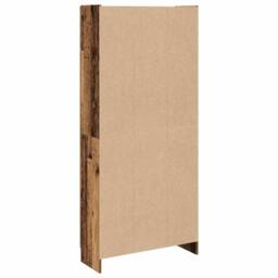 Berkfield Home Highboard Old Wood 82.5x30.5x185 cm Engineered Wood in Brown - thumbnail 5
