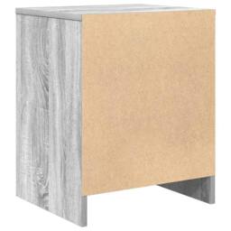 Berkfield Home Bedside Cabinets 2 pcs with Drawer Grey Sonoma 40x34x50 cm in Light Grey - Size: 40 x 34 x 50 cm - thumbnail 8