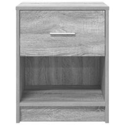 Berkfield Home Bedside Cabinets 2 pcs with Drawer Grey Sonoma 40x34x50 cm in Light Grey - Size: 40 x 34 x 50 cm - thumbnail 4