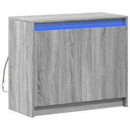 Berkfield Home Sideboard with LED Grey Sonoma 72x34x61 cm Engineered Wood - Size: 72 x 34 x 61 cm - thumbnail 1
