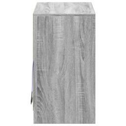 Berkfield Home Sideboard with LED Grey Sonoma 72x34x61 cm Engineered Wood - Size: 72 x 34 x 61 cm - thumbnail 8