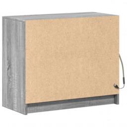 Berkfield Home Sideboard with LED Grey Sonoma 72x34x61 cm Engineered Wood - Size: 72 x 34 x 61 cm - thumbnail 9