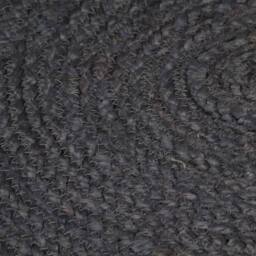 Berkfield Home Handmade Rug Jute Round 150 cm Dark Grey - Size: 100 cm diameter - thumbnail 4