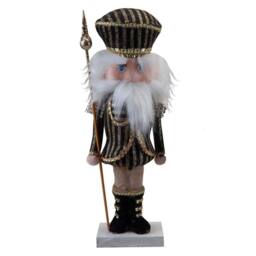 VFM e-Store Christmas Nutcracker Decoration 32cm x 12cm Black X 1 - Size: 32 cm x 12 cm - thumbnail 1