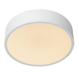 Lucide 'UNAR' Dimmable Stylish Decorative Indoor LED Flush Ceiling Light in White - thumbnail 3
