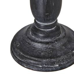 Wyld Haus Piana Slim Black Wooden Table Lamp with Linen Shade - Size: 11 inches - thumbnail 4
