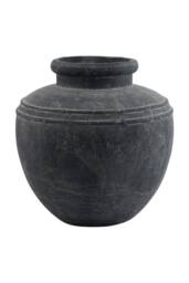 KDMD Amalfi Large Grey Water Pot for Rustic & Modern Decor - thumbnail 1