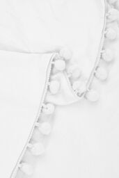 Living and Home 3Pcs Double Bedding Solid Duvet Cover with 2 Pillowcase Set in White - Size: King - thumbnail 8