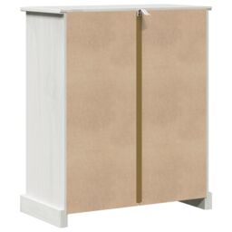 Berkfield Home Bathroom Cabinet with Storage White Solid pine wood - thumbnail 8