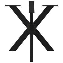 Berkfield Home Dining Table Leg Spider Shape Black 85x85x(72-73) cm Steel - thumbnail 3