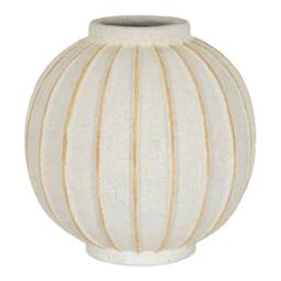 Hill Interiors Grove Globe Vase 30cm x 29cm x 29cm in White - Size: 30 cm x 29 cm x 29 cm - thumbnail 1