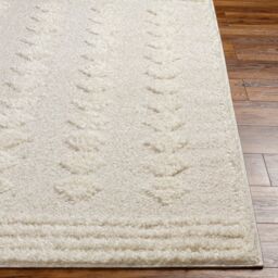 Livabliss Rodos-Modern Beige White Soft Plush Pile Living Bedroom Rug in Light Grey - Size: 200 cm x 275 cm - thumbnail 5