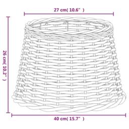 Berkfield Home Lamp Shade Brown √ò40x26 cm Wicker - Size: 40x26 cm - thumbnail 6