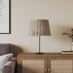 Berkfield Home Lamp Shade Brown √ò40x26 cm Wicker - Size: 40x26 cm - thumbnail 2