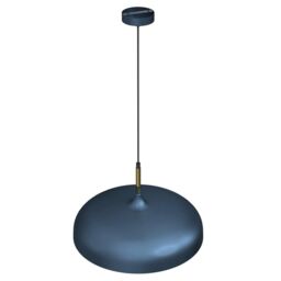 Milagro Lincoln Blue Pendant Lamp 45 cm Hand Made Scandi Style Gold Interior in Mid Navy - thumbnail 5