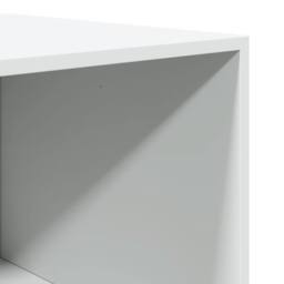 Berkfield Home Wardrobe White 100x50x200 cm Engineered Wood - Size: 100 x 50 x 200 cm - thumbnail 8