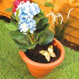 mysmartbuy 2 x Butterfly Design Plant Waterer Stakes - Hand Painted Ceramic Self-Watering Feeding System for Planters, Pots, Hanging Baskets - thumbnail 4